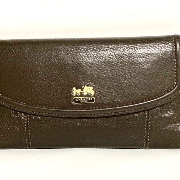 Coach Handbags - Coach Madison Wallet Brown Leather